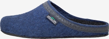 Stegmann Slippers 'Filz' in Blue: front