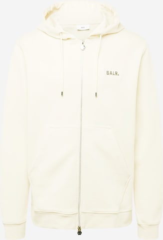 BALR. Кофта на молнии в Белый: спереди