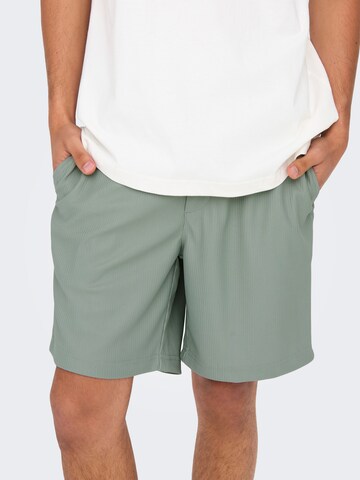 regular Pantaloni 'TEL' di Only & Sons in verde