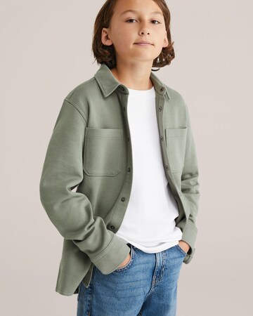 WE Fashion Средняя посадка Рубашка в Зеленый: спереди