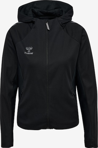 Veste de survêtement 'Cima 2.0' Hummel en noir : devant
