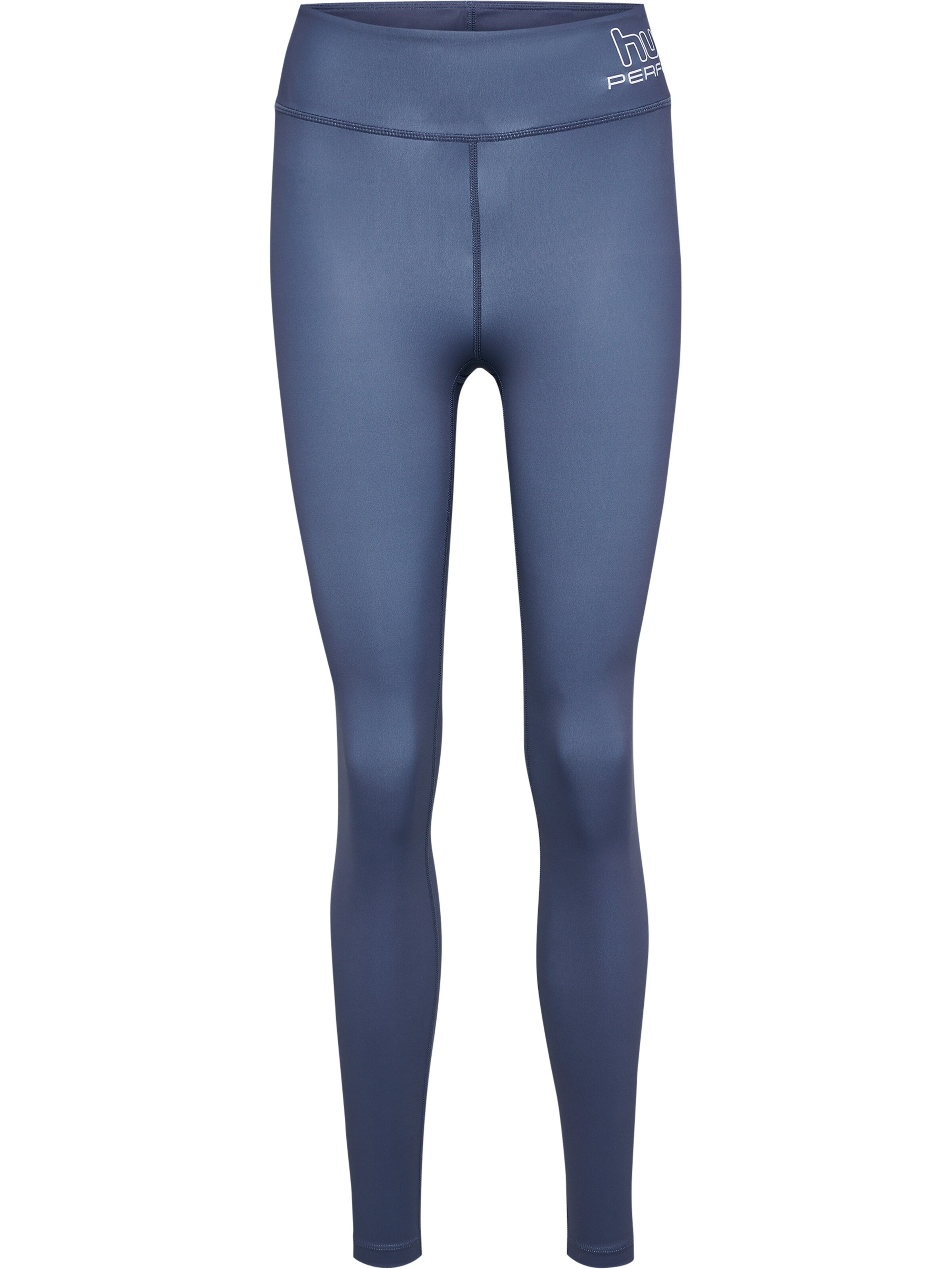 Hummel Skinny Sportbroek 'Fundamental' in Blauw: voorkant