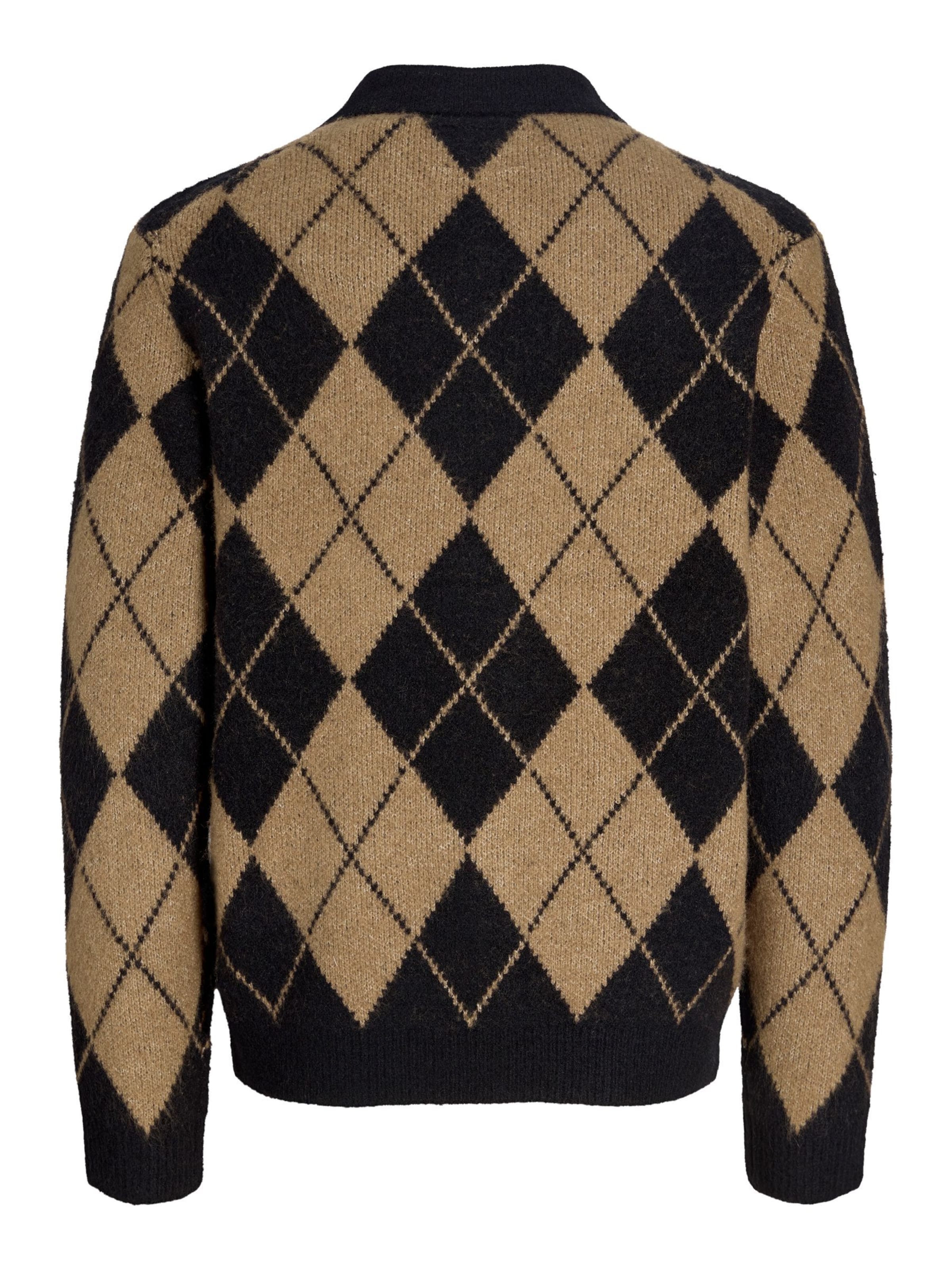 JACK & JONES Gebreid vest in Bruin