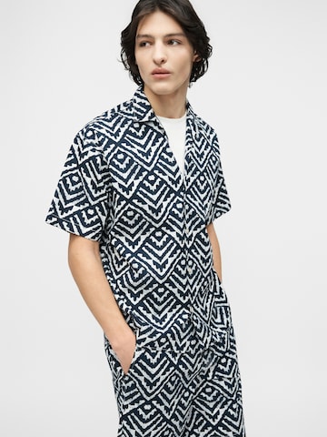 JACK & JONES Regular fit Button Up Shirt 'JJMILO' in Blue