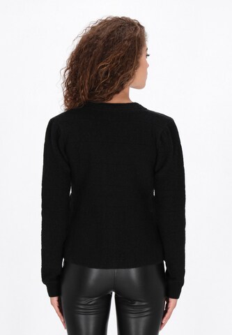 faina Knit Cardigan in Black