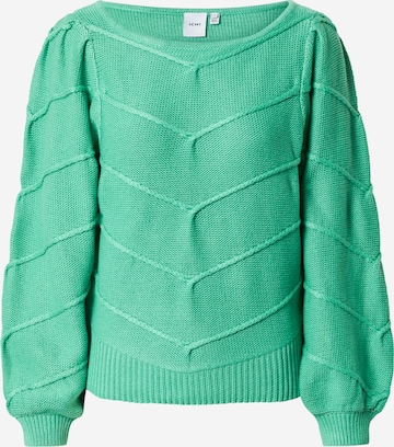 Pull-over 'PILAR' ICHI en vert : devant