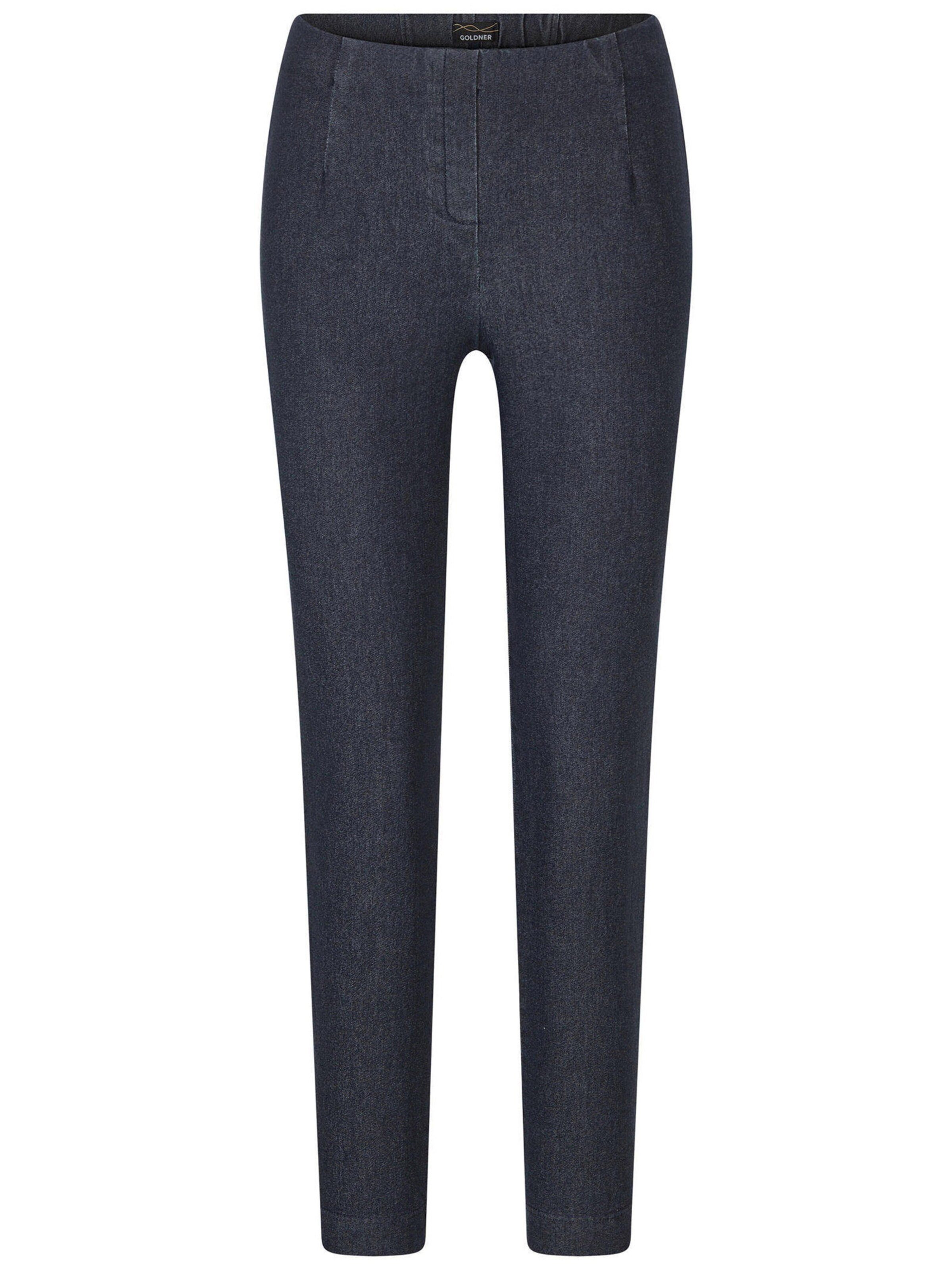 Goldner Hose 'Louisa' in Blau: Vorderseite