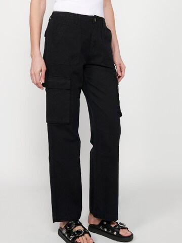 Regular Jeans cargo KOROSHI en noir