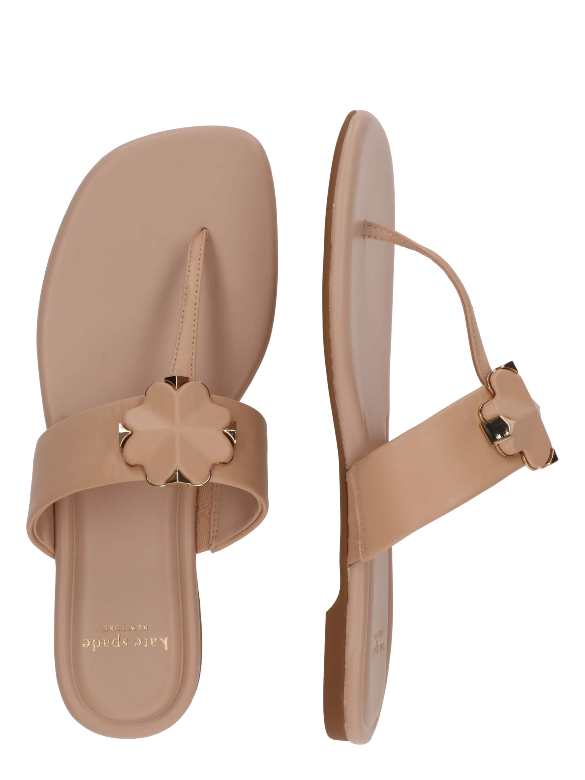 Séparateur d'orteils 'Spade Flower Thong Sandals' Kate Spade en beige