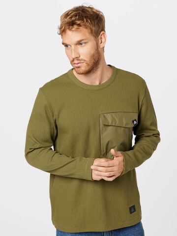 ADIDAS PERFORMANCE Athletic Sweatshirt in Green: front