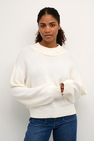 Pull-over 'Neva' Kaffe en blanc : devant