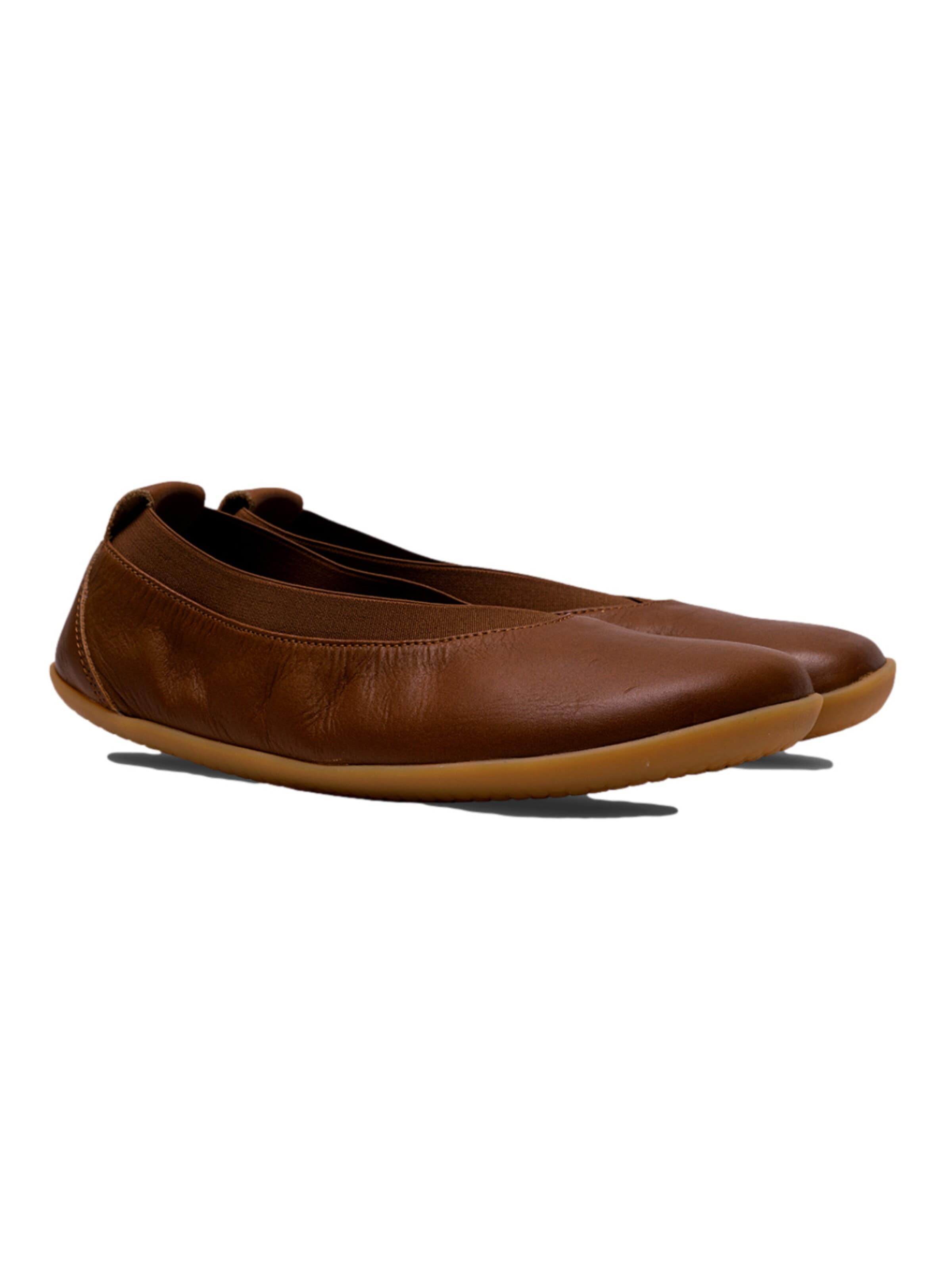Vivo Barefoot Slipper 'OPANKA BALLERINA' i brun