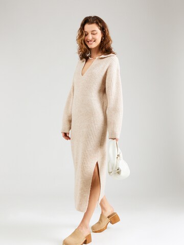 TOPSHOP - Vestido de punto en beige