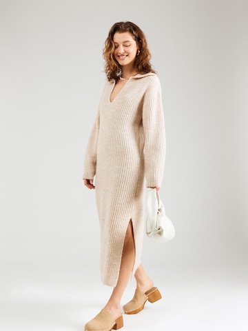 TOPSHOP Knitted dress in Beige