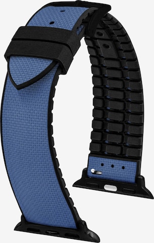 HIRSCH Armbänder Digitaluhr 'Arne for Apple Watch' in Blau: Vorderseite