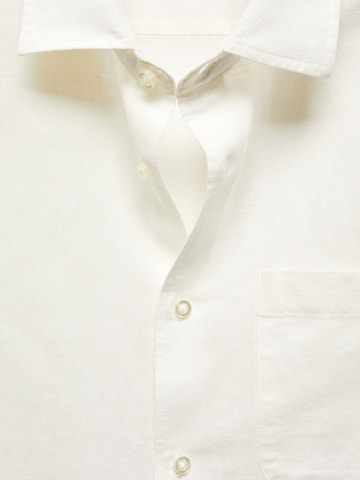 MANGO MAN Regular Fit Hemd 'Ants' in Weiß