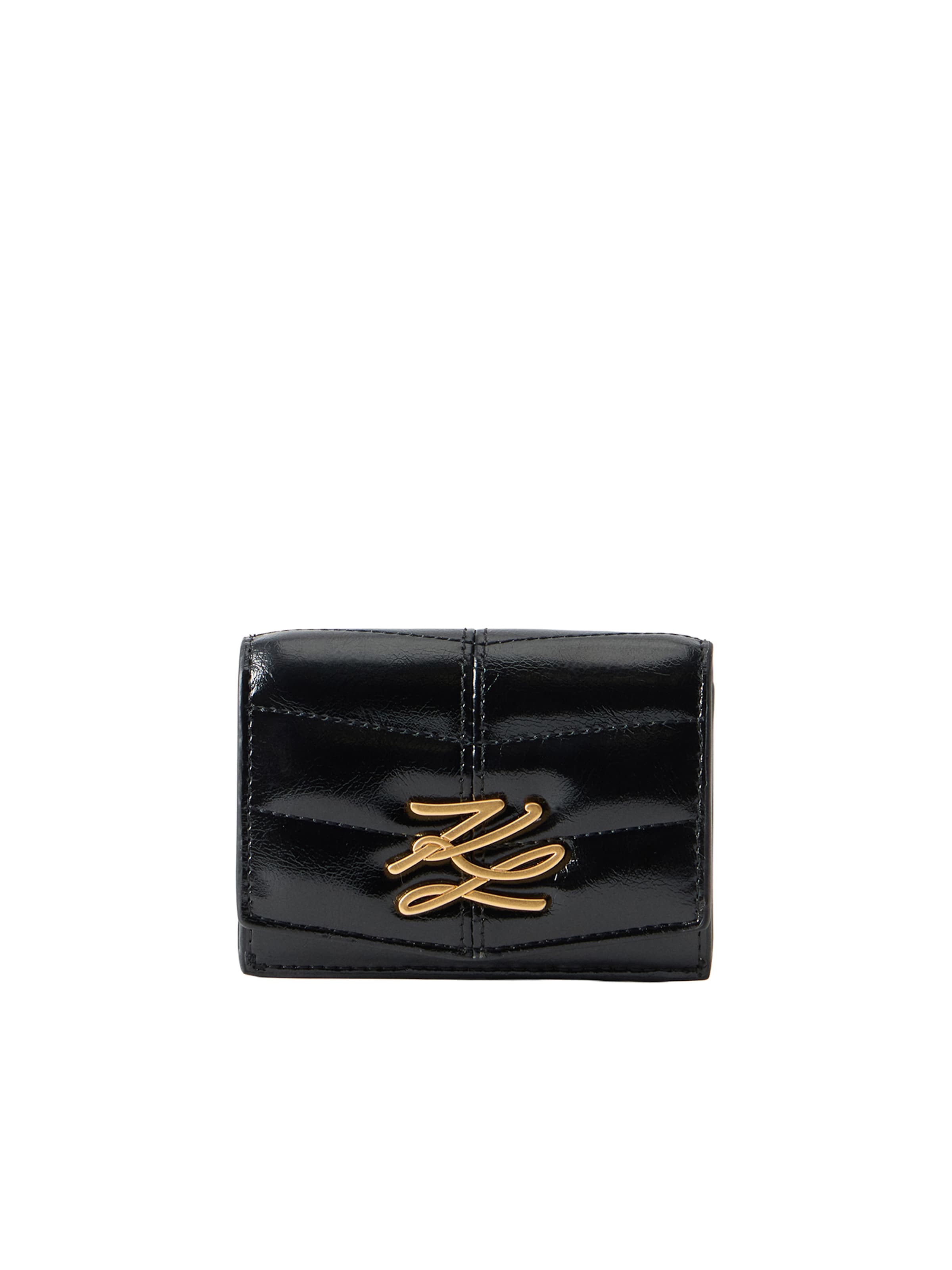 Karl Lagerfeld Plånbok 'K/AUTOGRAPH' i svart: framsida