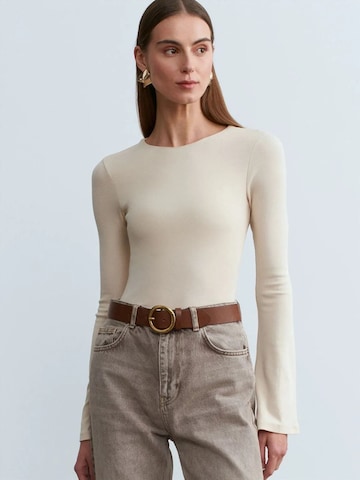 Dilvin Shirt in Beige: front