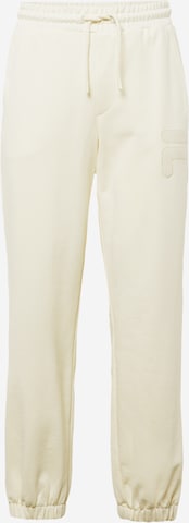 FILA Tapered Broek 'CHIPUDE' in Wit: voorkant