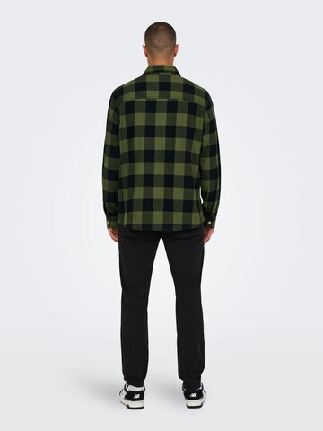 Regular fit Camicia 'MASON' di Only & Sons in verde