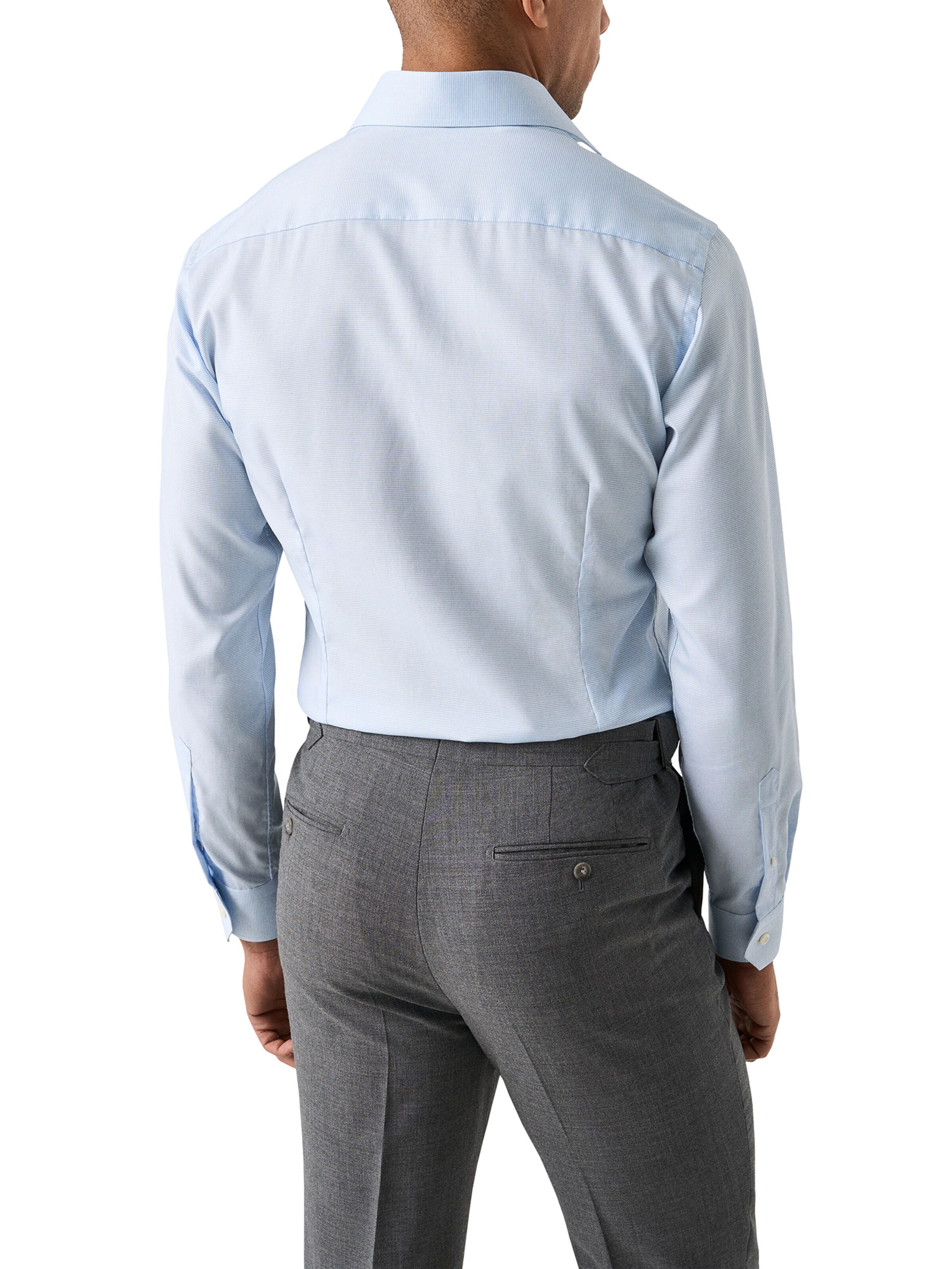 ETON Слим Рубашка в Синий