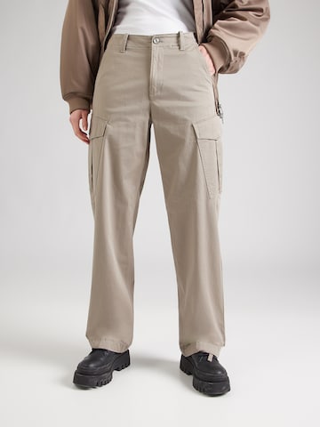 G-STAR - Loosefit Pantalón cargo en gris: frente