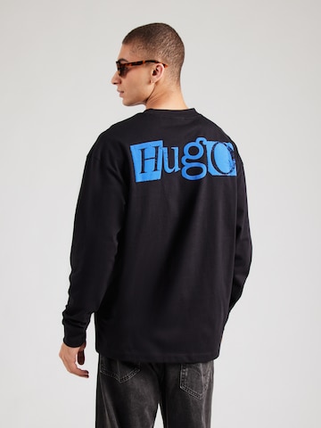 HUGO Póló 'Nilcrew' - fekete: elől