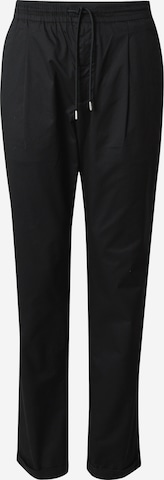 REPLAY Regular Trousers with creases in Black: front