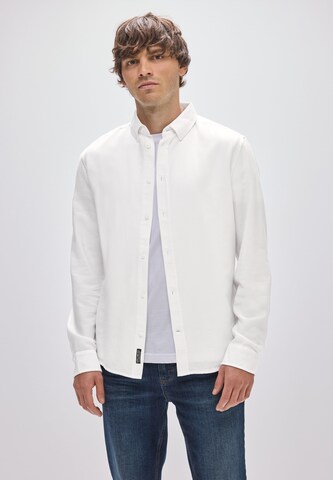 Street One MEN Slim fit Button Up Shirt in White: front