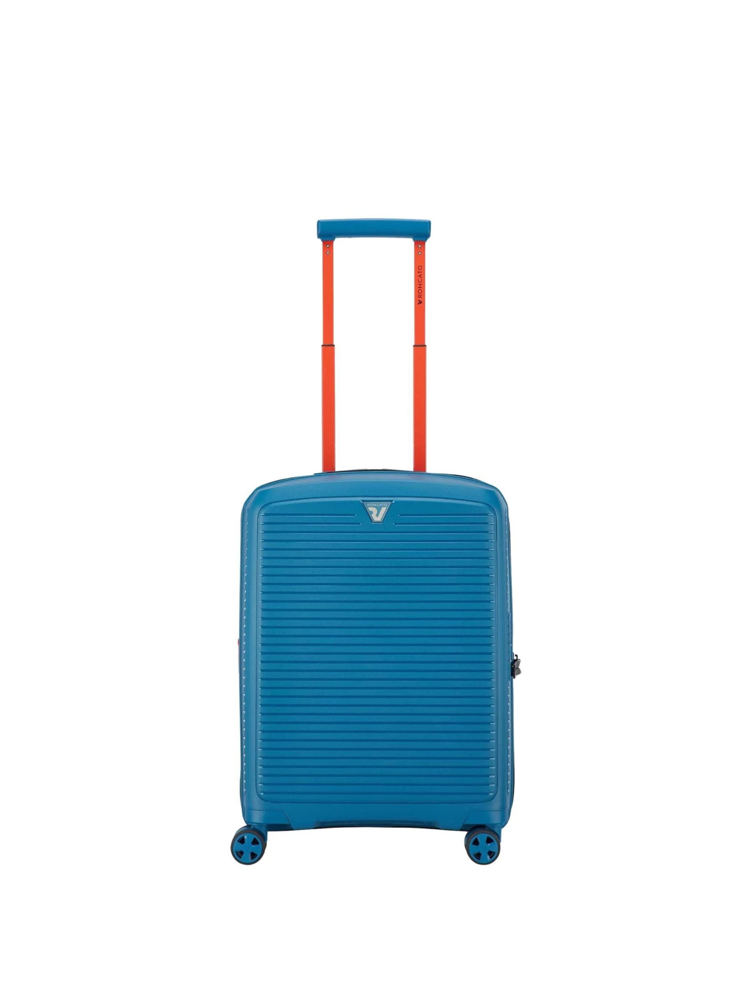 Roncato Trolley 'RONCATO TROLLEY CABINA 4R EXP. ARCADE Valigie e Trolley' in Blauw: voorkant