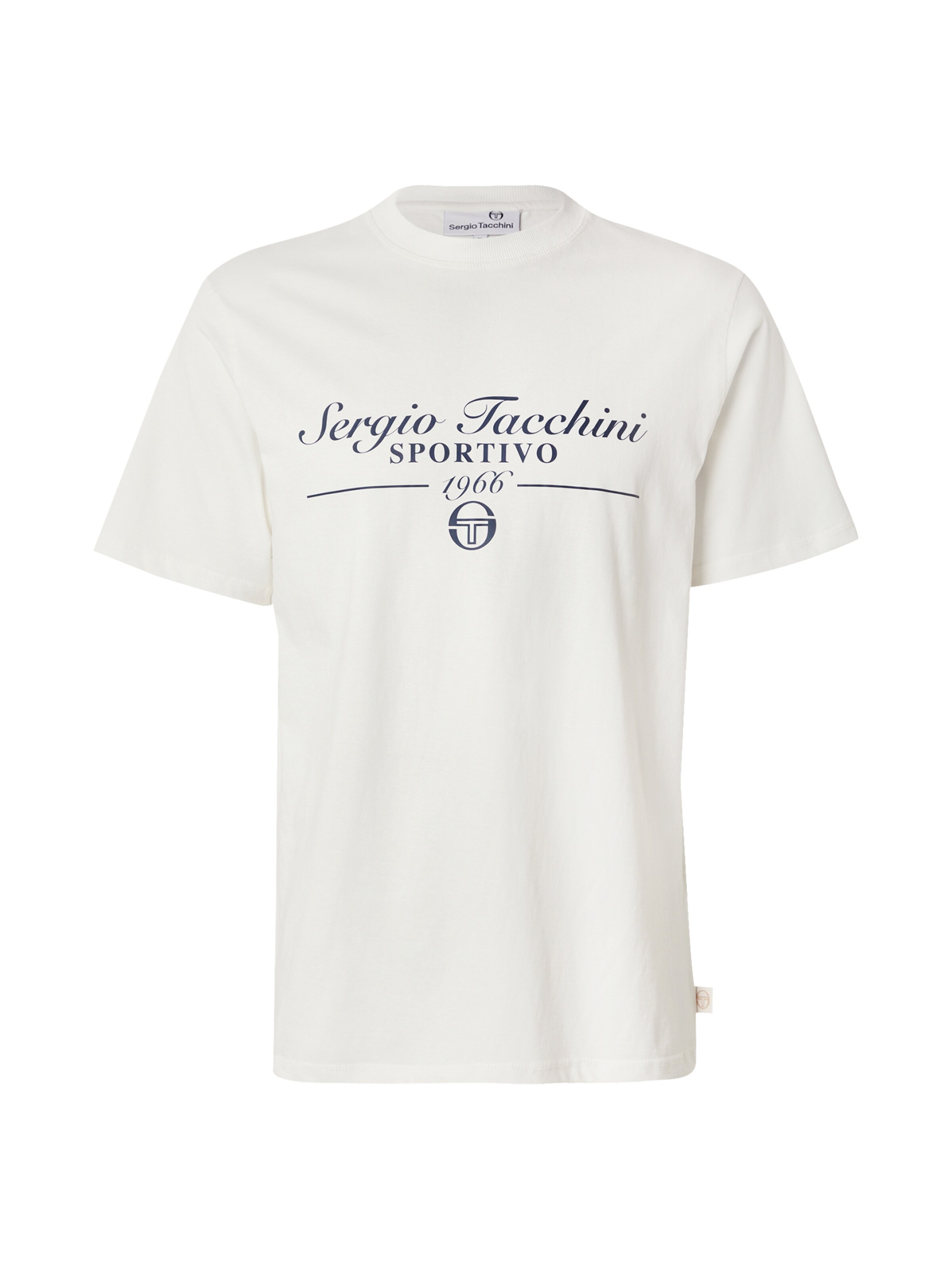 Sergio Tacchini Μπλουζάκι 'GENNARO' σε λευκό: μπροστά