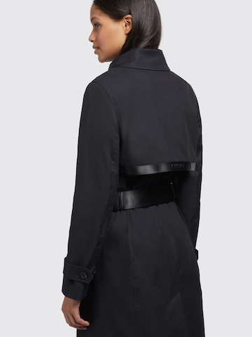 Manteau mi-saison 'Sarina2' khujo en noir