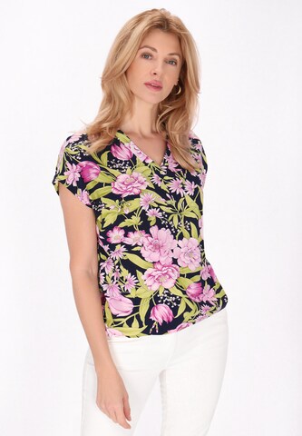 Usha Bluse in Blau: Vorderseite