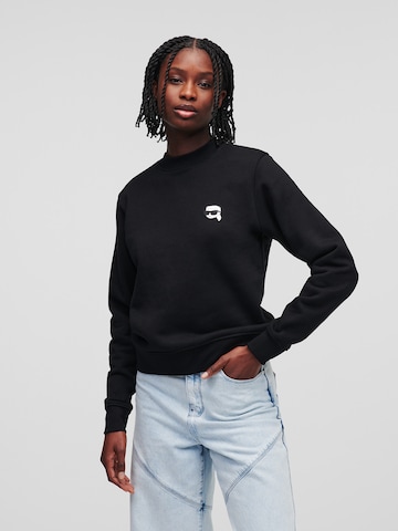 Karl Lagerfeld Sweatshirt 'Ikonik 2.0' in Black: front