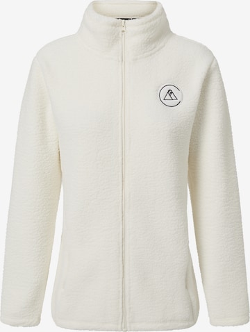 Veste en polaire CASH-MERE.CH en blanc : devant