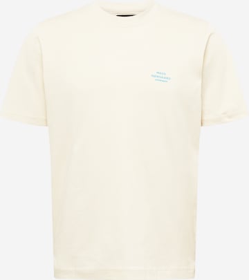MADS NORGAARD COPENHAGEN T-shirt i beige: framsida