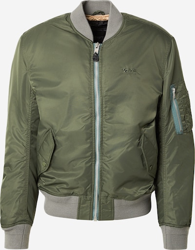 Demisezoninė striukė 'MACAMPSRS' iš Schott NYC, spalva – alyvuogių spalva / pastelinė žalia, Prekių apžvalga