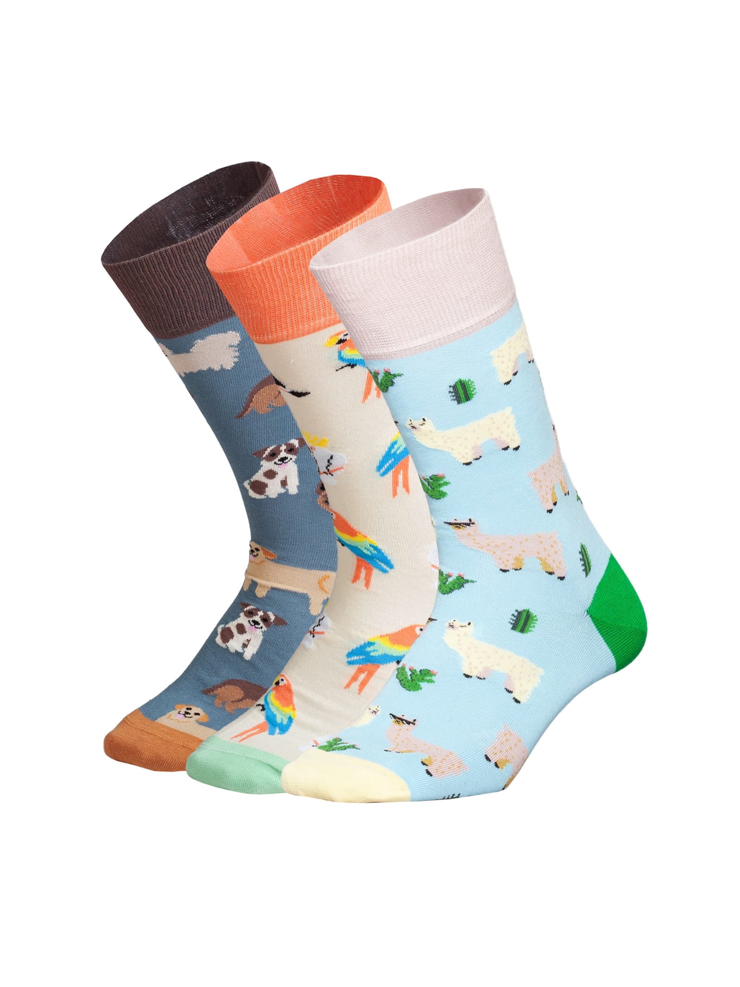 DillySocks Socken 'Animal Attitude' in Mischfarben: Vorderseite