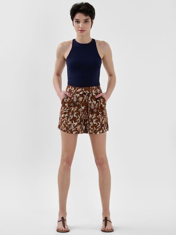 Anou Anou Regular Broek in Bruin