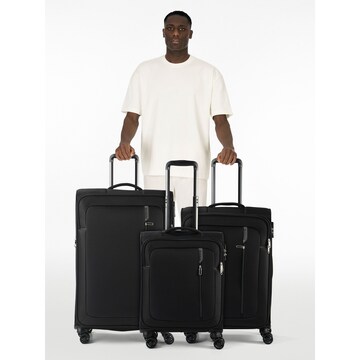 American Tourister Suitcase set 'Nitestream' in Black: front