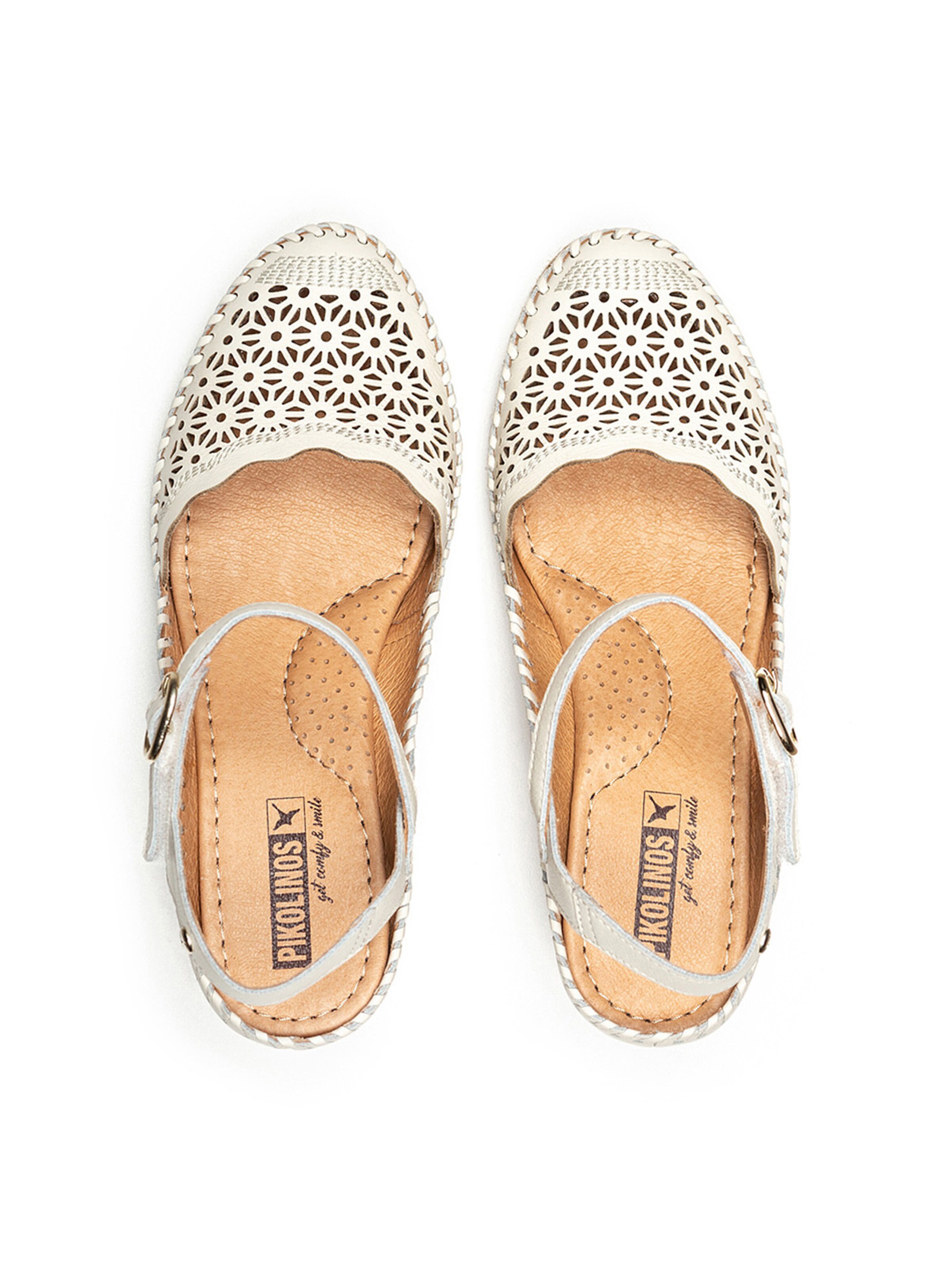 PIKOLINOS Remmisandaalit 'Vila' värissä valkoinen