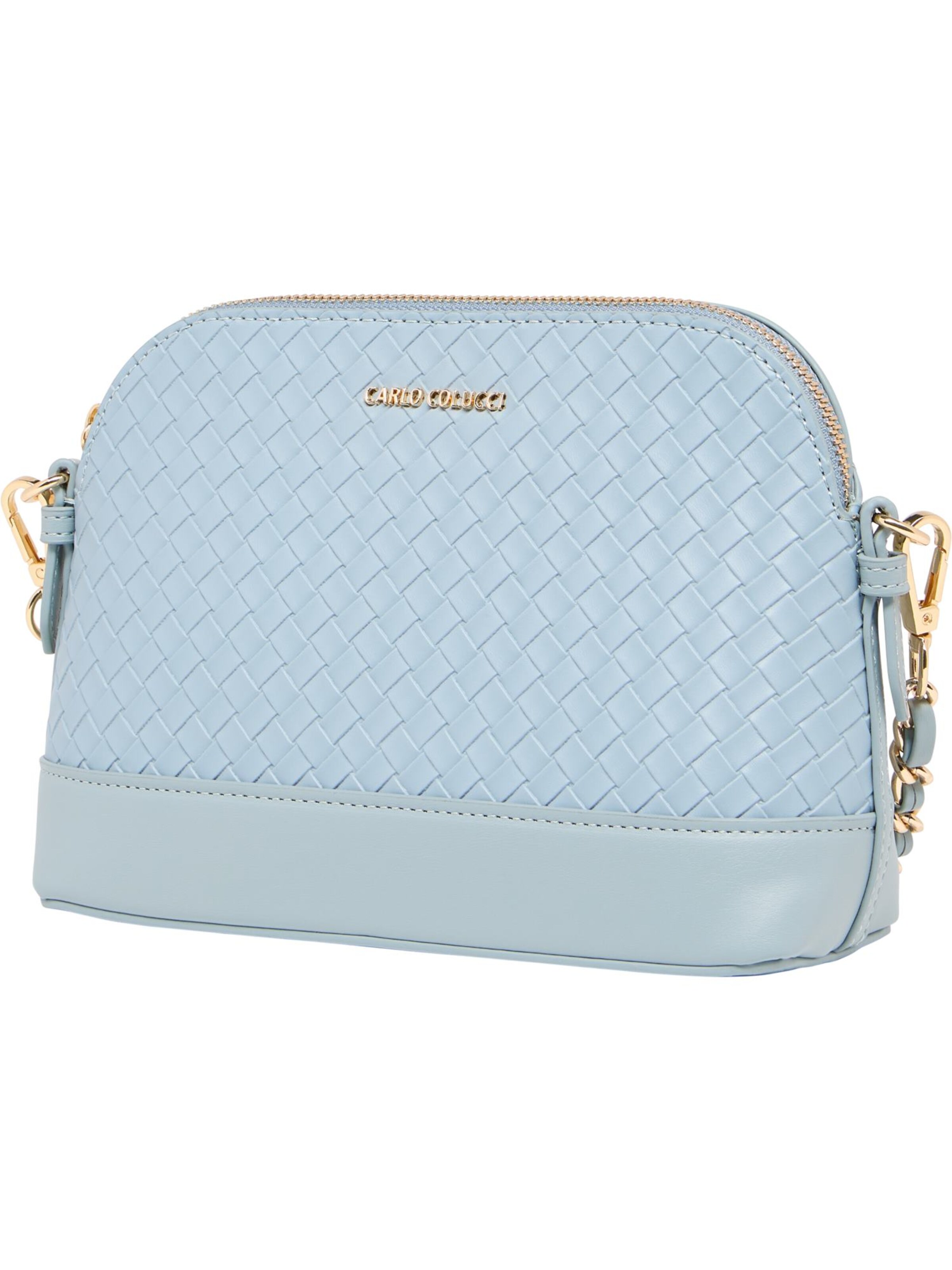 Carlo Colucci Schoudertas 'di Lieto' in Blauw: voorkant