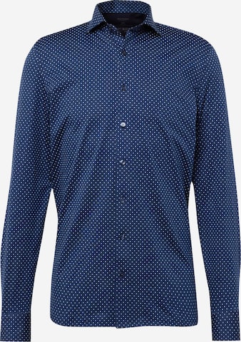 OLYMP - Ajuste regular Camisa en azul: frente