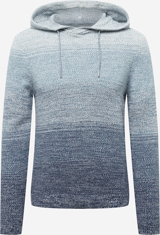 Pull-over QS en bleu : devant