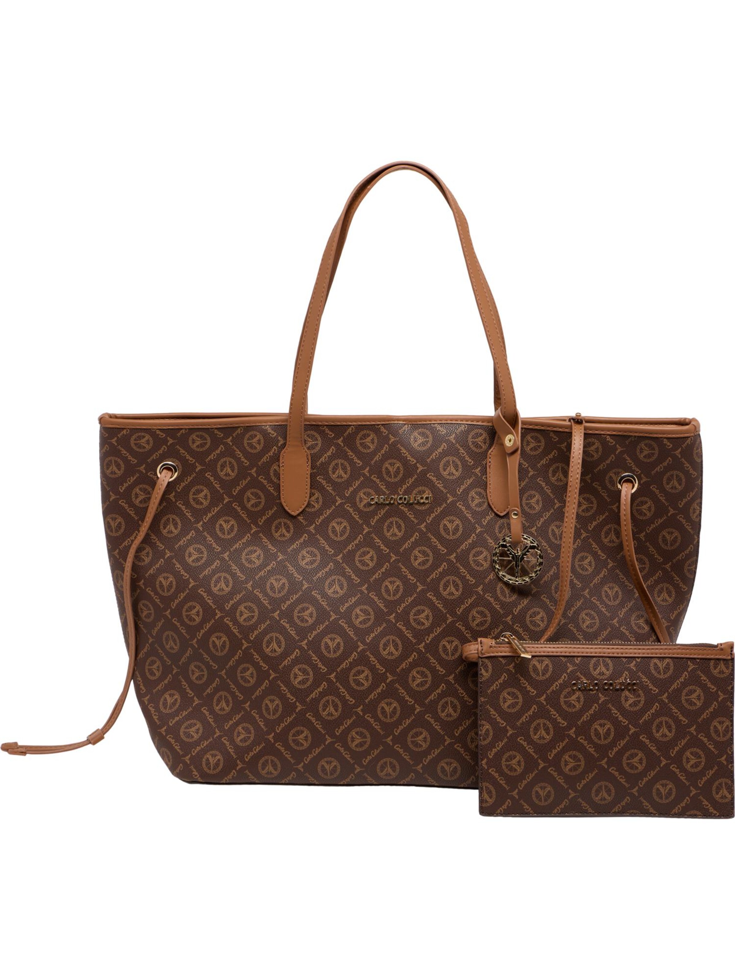 Carlo Colucci Shopper 'Desserra' in Brown