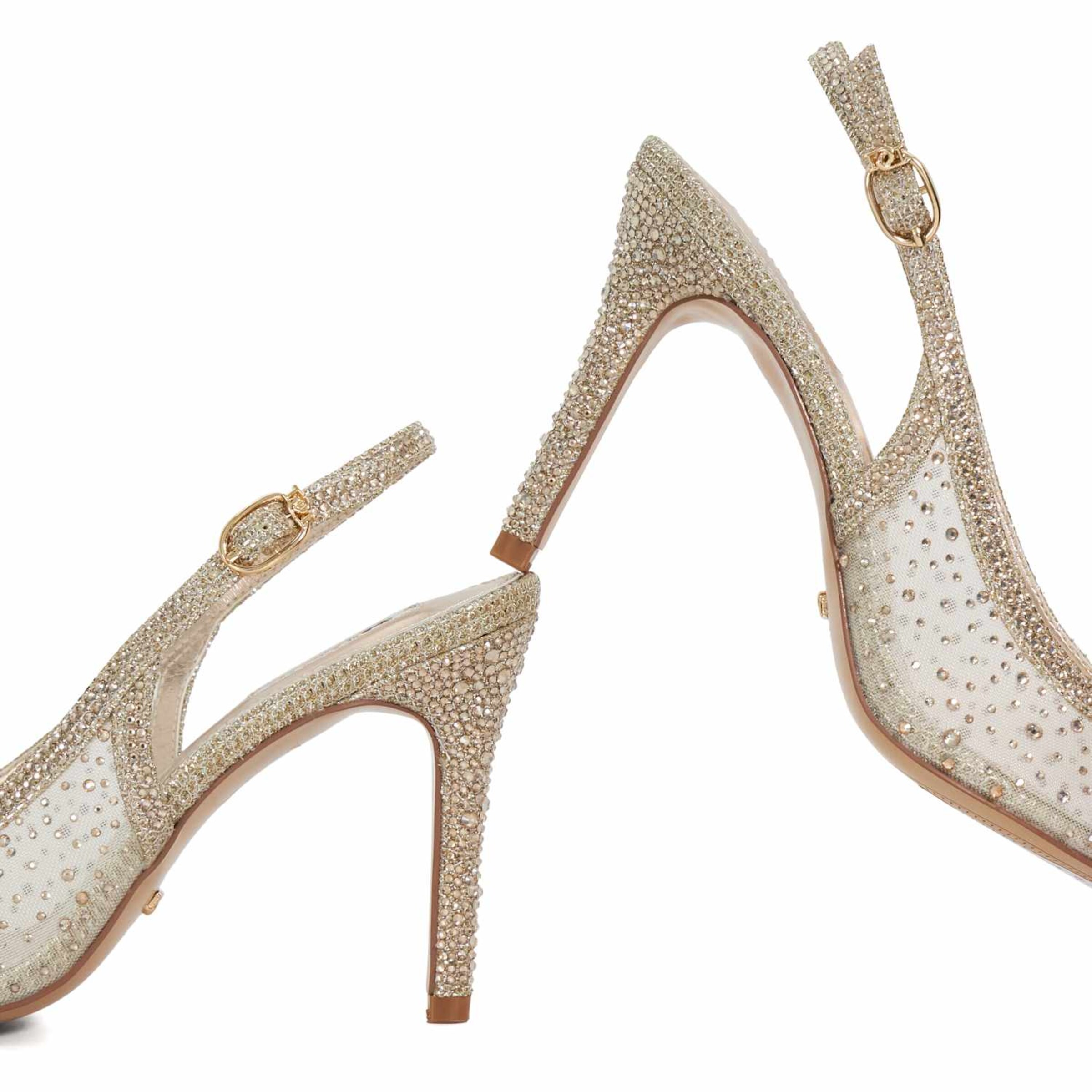 Escarpins à bride arrière Dune LONDON en or