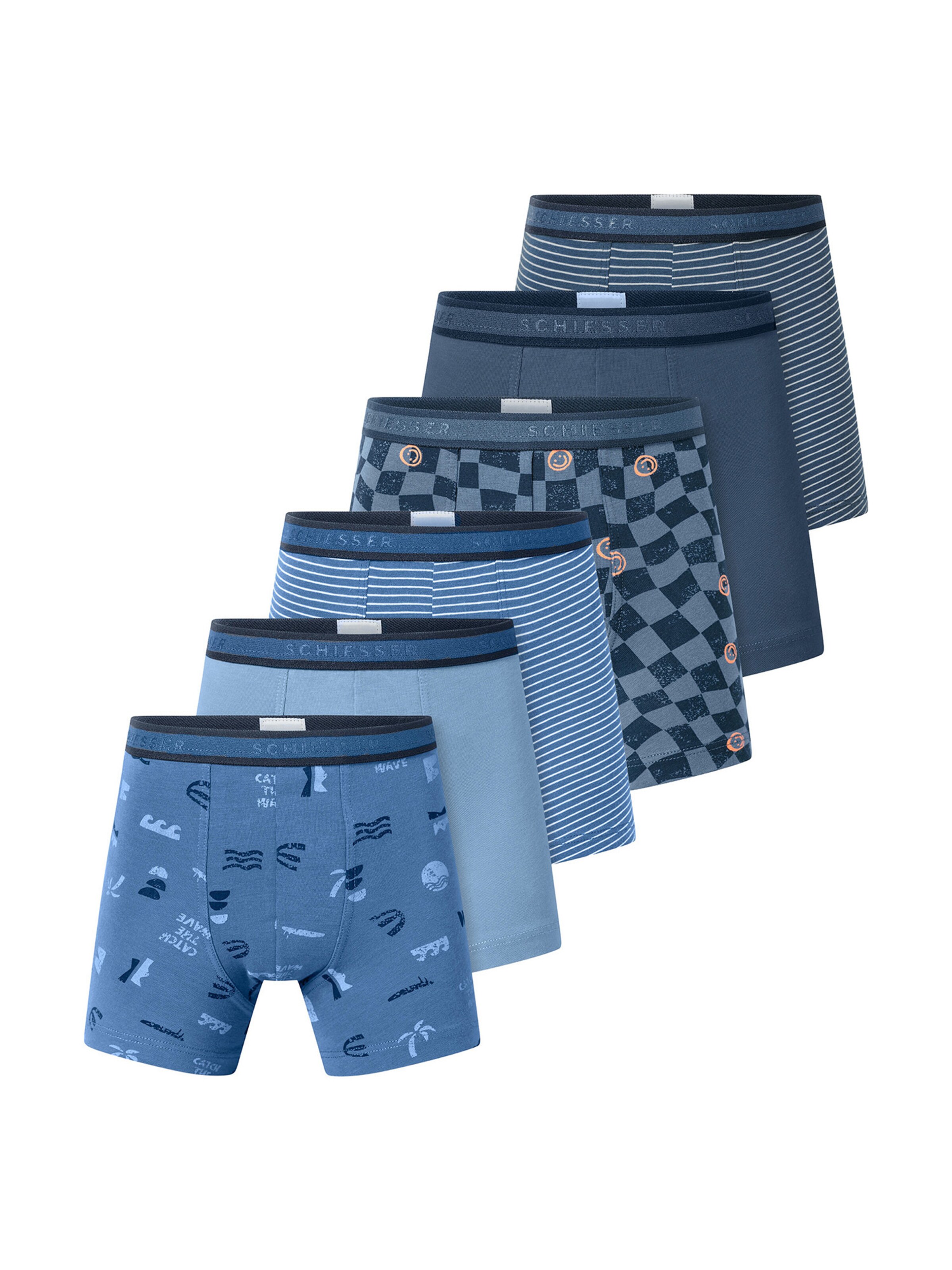 Sous-vêtements ' 95/5 Multi ' SCHIESSER en bleu : devant