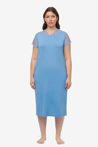 Chemise de nuit Ulla Popken en bleu : devant