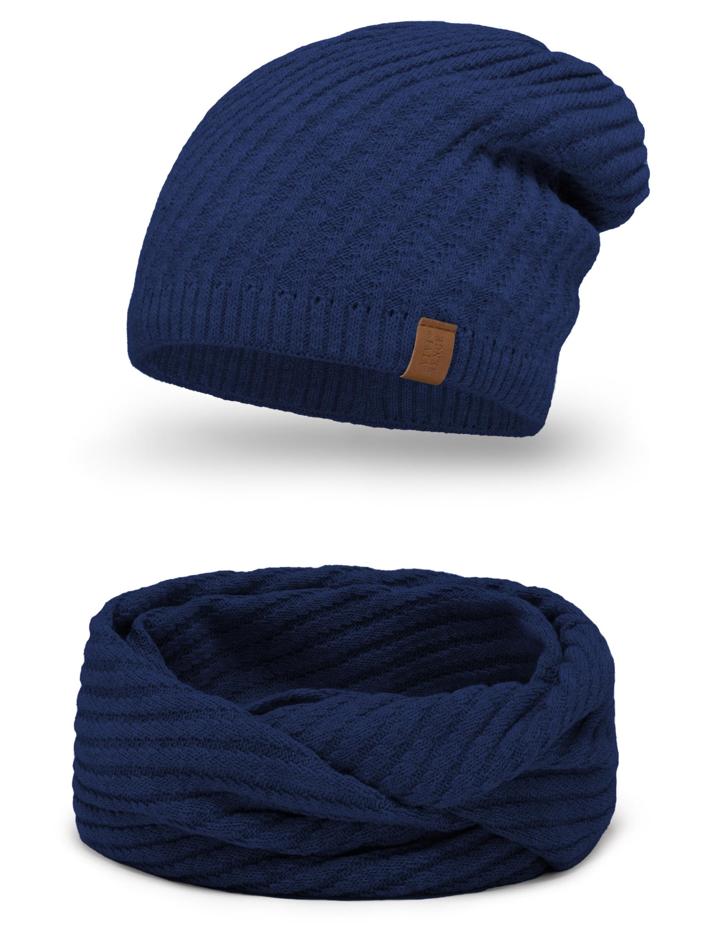 Vivisence Mütze '7017 Set'‌‌‌‌‌‌‌ in Blau: Vorderseite