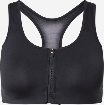 NIKE Bustier Sport bh in Zwart: voorkant